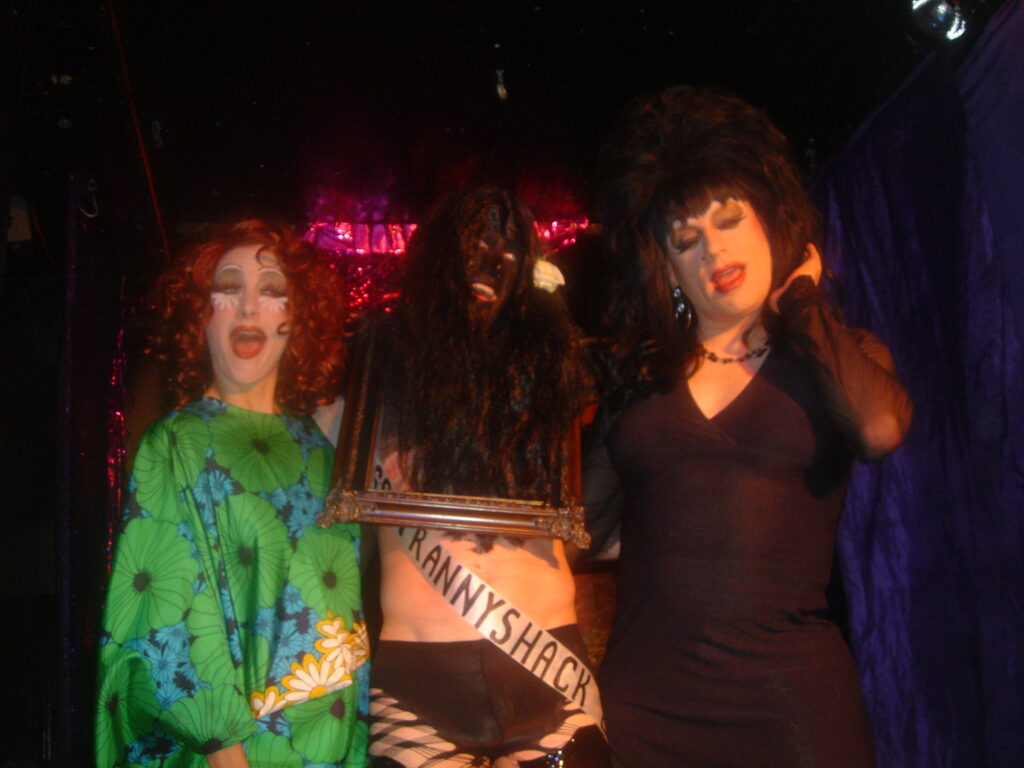 Heklina with Raya Light, the new Miss Trannyshack, at Trannyshack at The Stud, November 21, 2006. (Photo courtesy of Kevin Goebel)